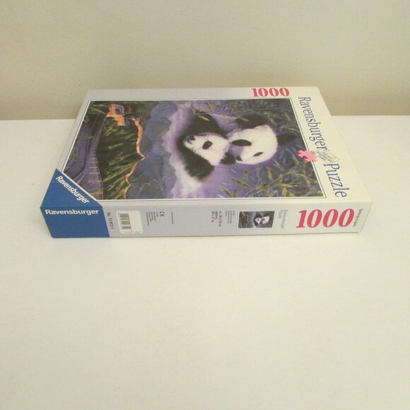 Vintage Ravensburger Puzzle 1000 pieces, Pandas with Great Wall of China - Picture 6 of 9